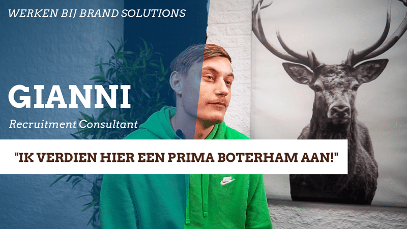 Gianni, Recruitment Consultant bij Brand Solutions